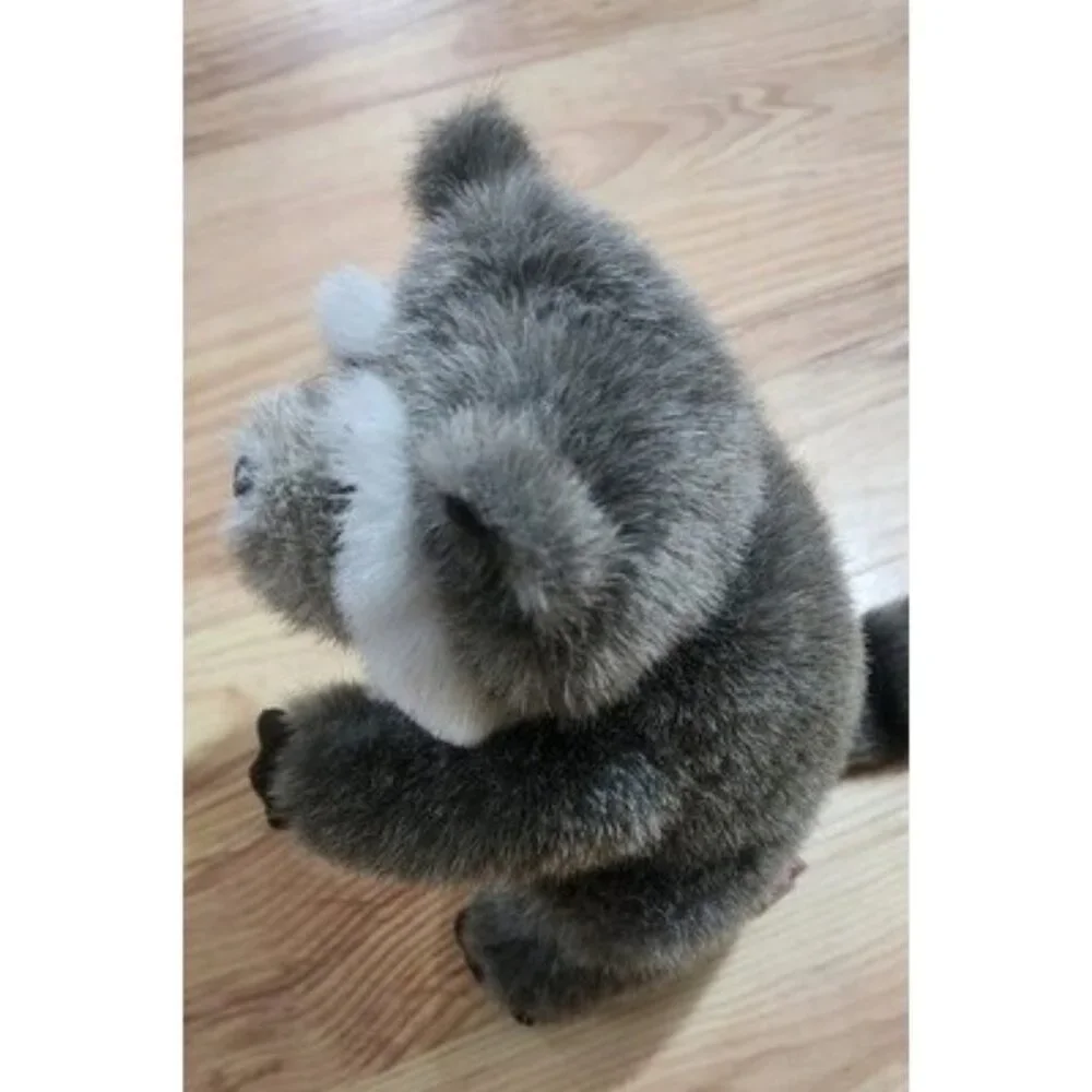 Vintage 1994 Mary Myers Fluffy Chunky Raccoon Plush Stuffed Animal 9in Toy Lovey